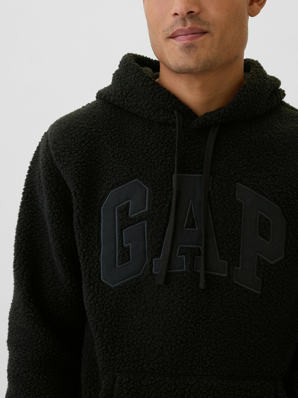 GAP Sherpa logós pulóver GAP