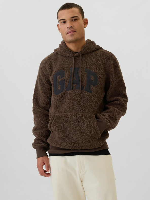 GAP Sherpa logós pulóver GAP