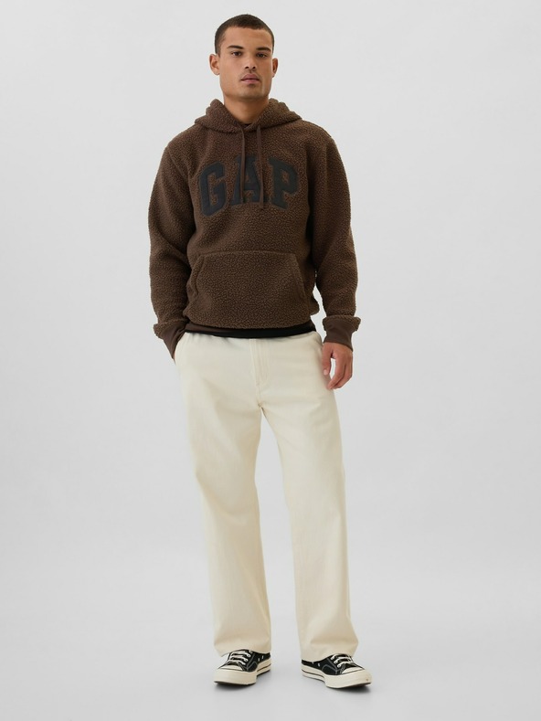GAP Sherpa logós pulóver GAP