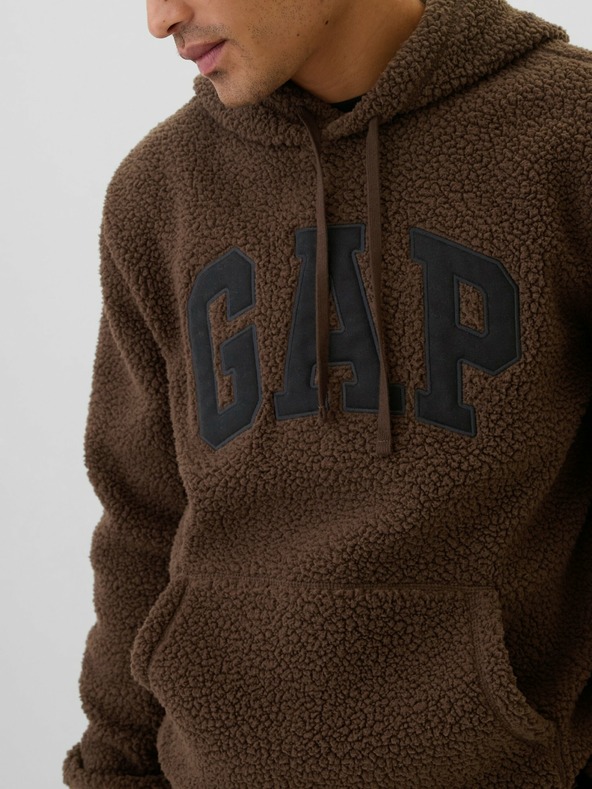 GAP Sherpa logós pulóver GAP