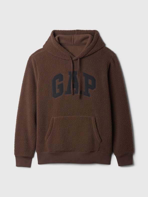 GAP Sherpa logós pulóver GAP