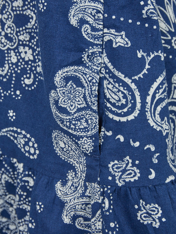 GAP Gyerek len mintás ruha GAP