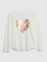 GAP Gyerek póló flitteres szívvel GAP