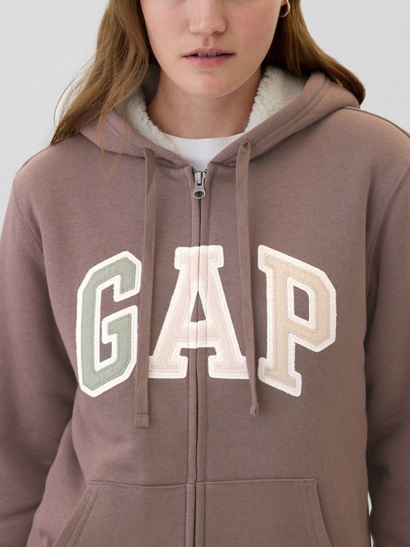 GAP Logós pulóver Sherpa GAP