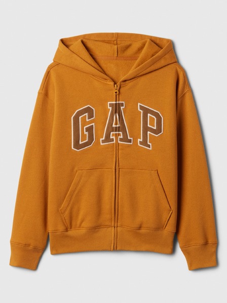 GAP Gyerek pulóver logóval és fleece béléssel GAP