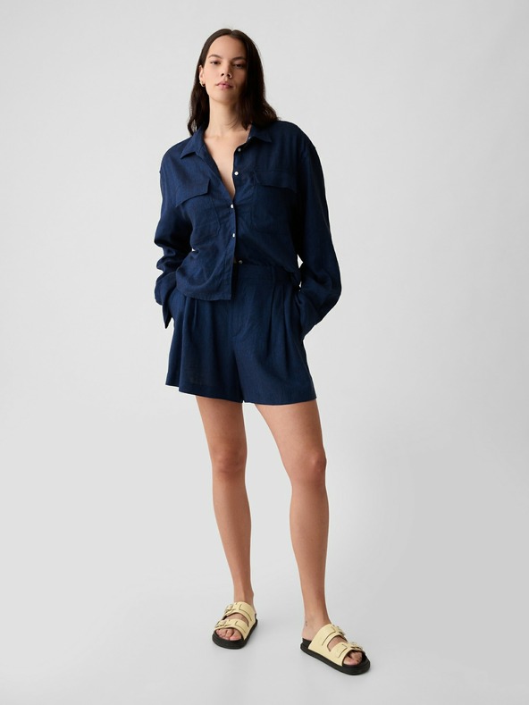 GAP Vászon rövidnadrágok High Rise GAP