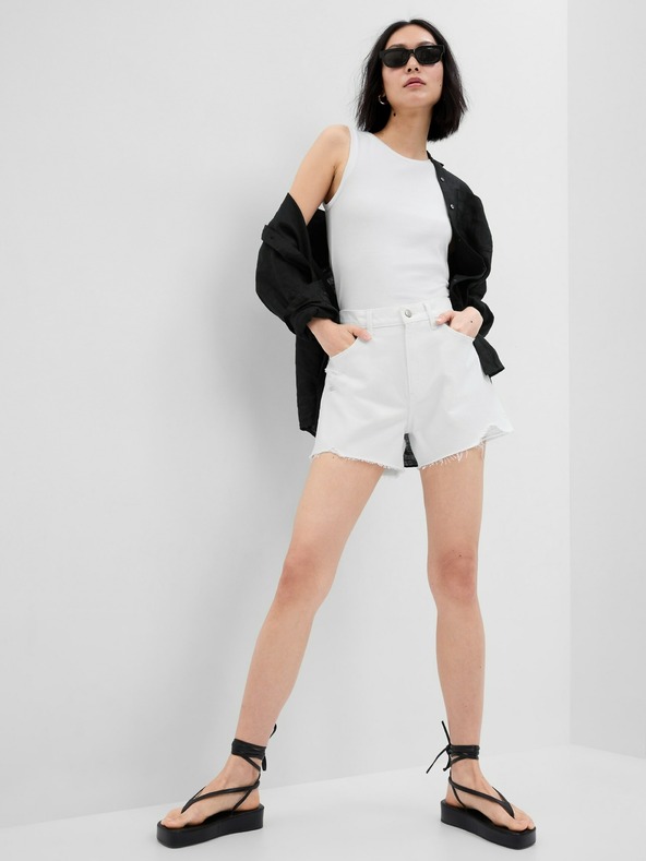 GAP Magas derekú farmer rövidnadrág GAP