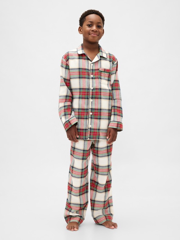GAP Gyerek flanel pizsama szett Unisex GAP
