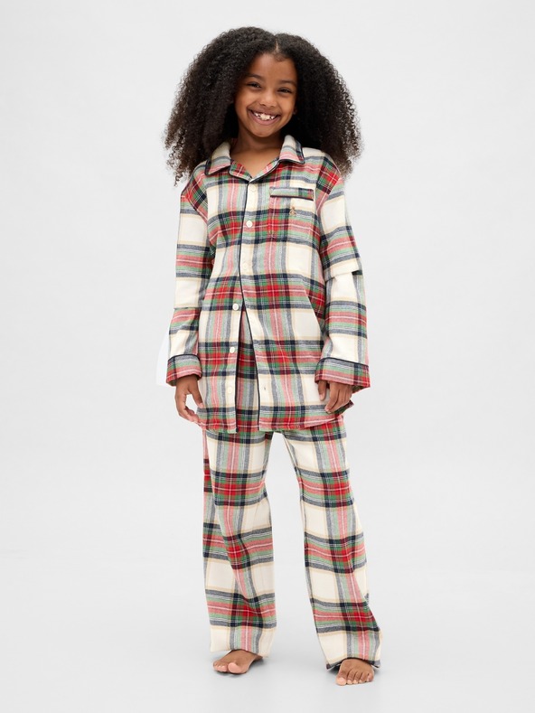 GAP Gyerek flanel pizsama szett Unisex GAP