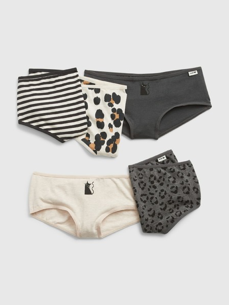 GAP Dětské kalhotky organic cotton, 5 ks GAP