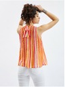 Orsay ORSAY rózsaszín-narancssárga csíkos női blúz