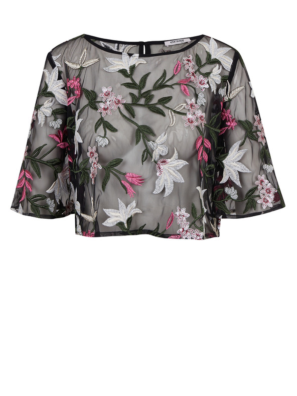 Orsay ORSAY fekete virágmintás női blúz