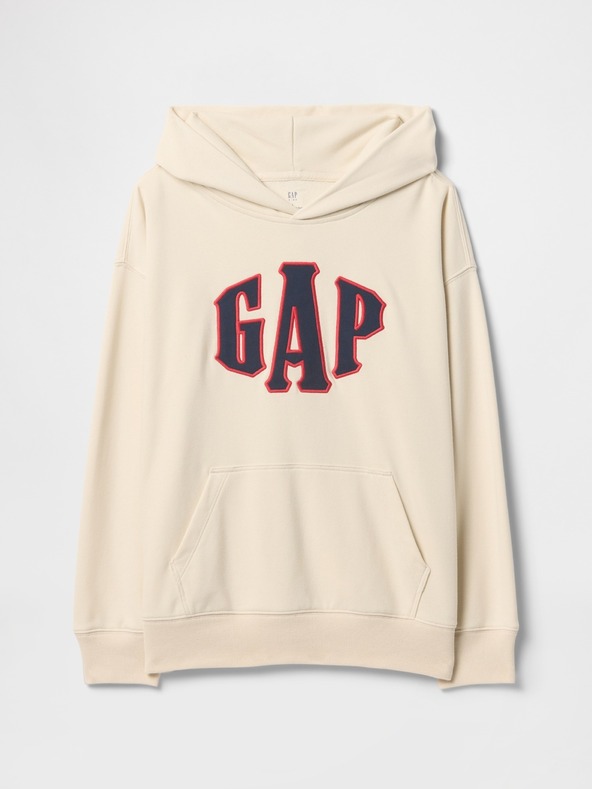 GAP Gyerek pulóver logóval és fleece béléssel GAP