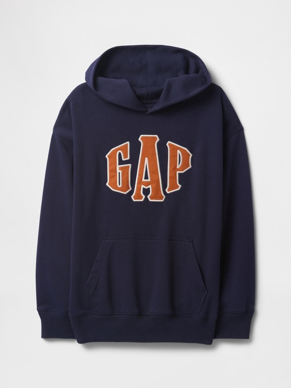GAP Gyerek pulóver logóval és fleece béléssel GAP