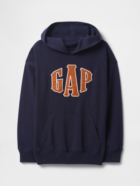 GAP Gyerek pulóver logóval és fleece béléssel GAP