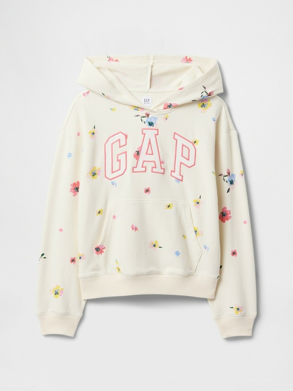 GAP Gyerek pulóver logóval és fleece béléssel GAP
