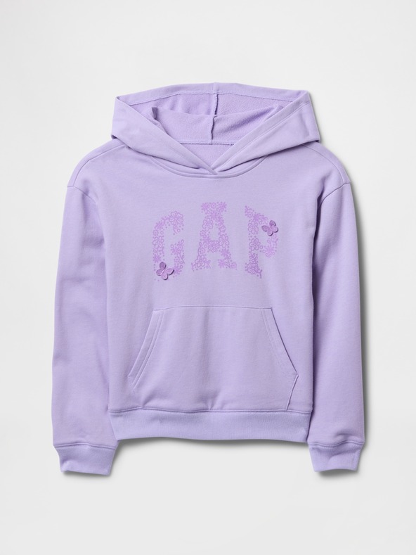 GAP Gyerek pulóver logóval és fleece béléssel GAP