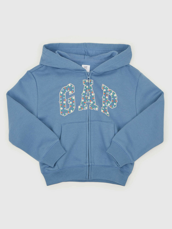 GAP Gyerek pulóver logóval és fleece béléssel GAP