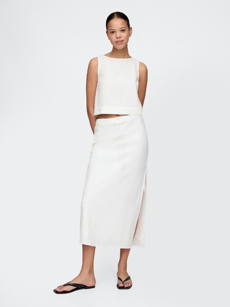 GAP Lenvászon midi szoknya GAP