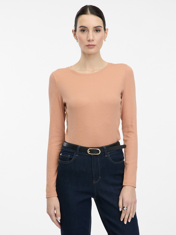 Orsay ORSAY világos barna női hosszú újjú póló