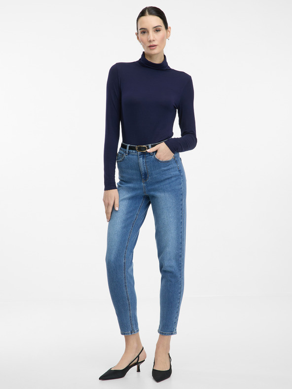 Orsay ORSAY sötétkék női ing garbónyakkal