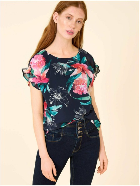 Orsay ORSAY sötétkék virágmintás blúz