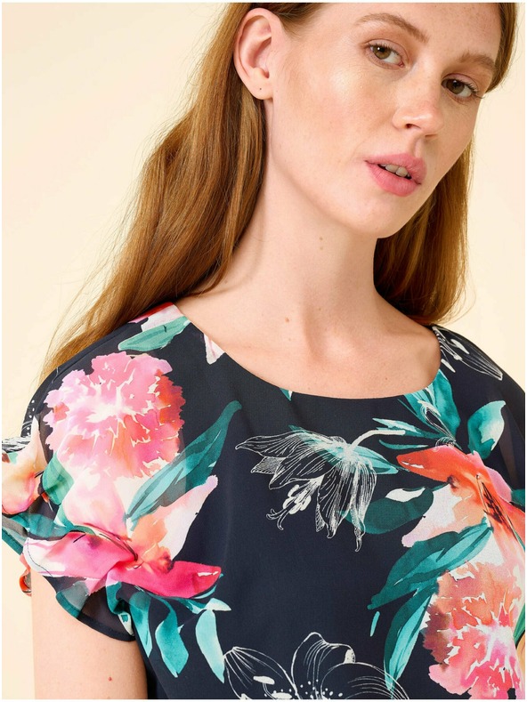 Orsay ORSAY sötétkék virágmintás blúz