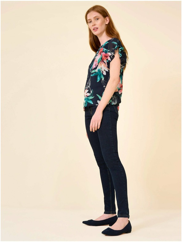 Orsay ORSAY sötétkék virágmintás blúz