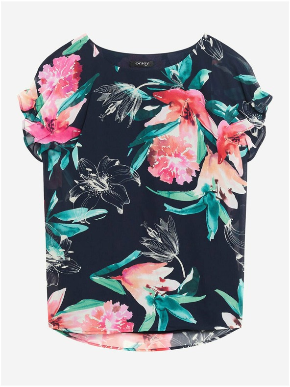 Orsay ORSAY sötétkék virágmintás blúz