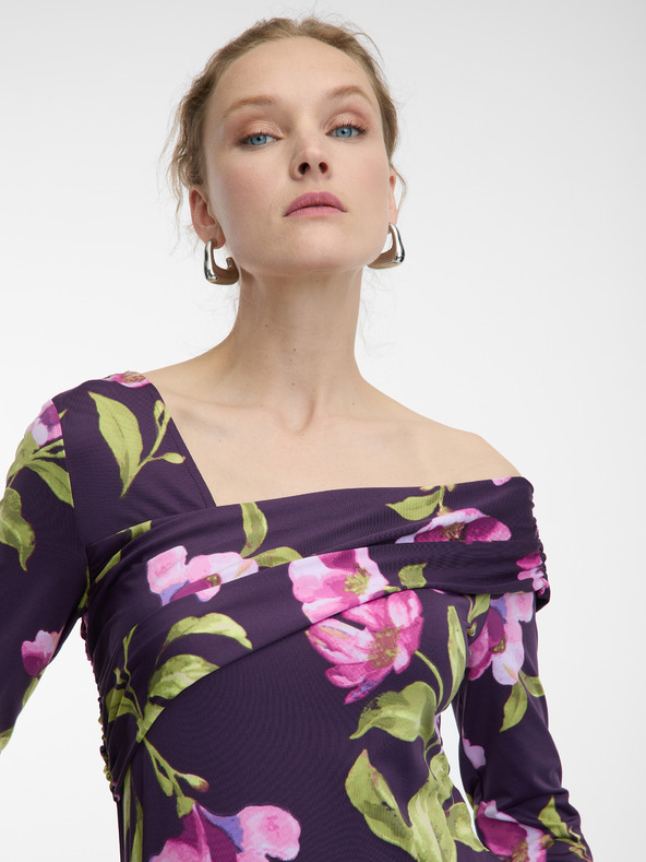 Orsay Lila virágmintás női blúz ORSAY