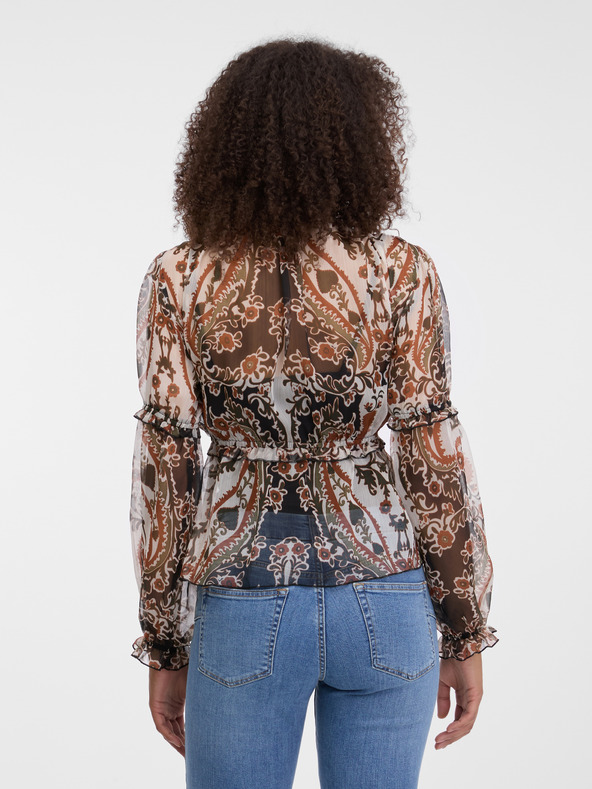 Orsay Barna mintás női blúz ORSAY