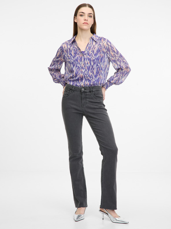 Orsay ORSAY lila női galléros blúz