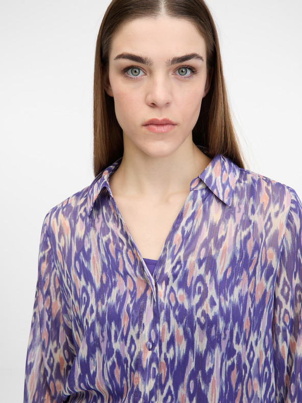 Orsay ORSAY lila női galléros blúz
