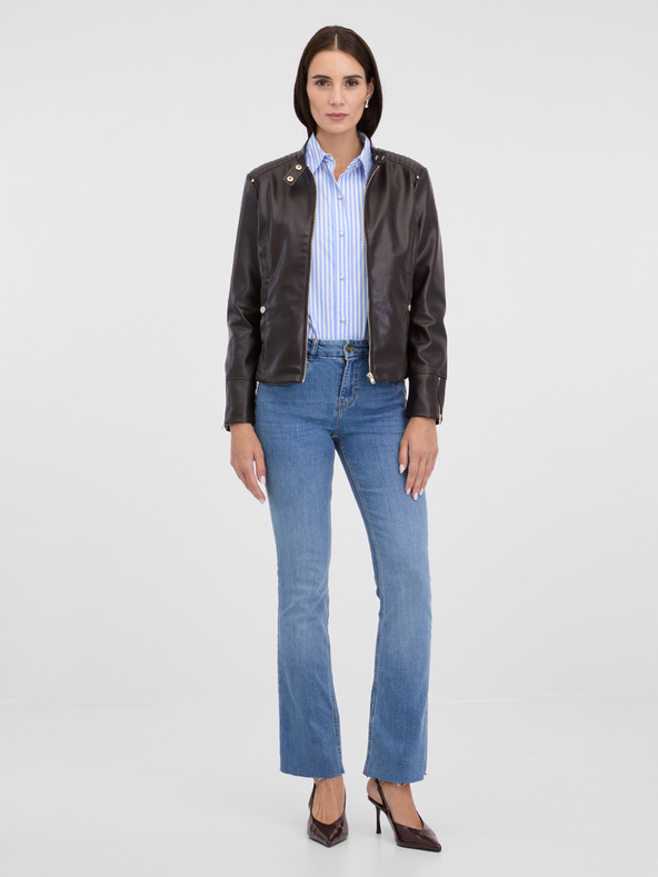 Orsay ORSAY Sötétbarna női műbőr dzseki