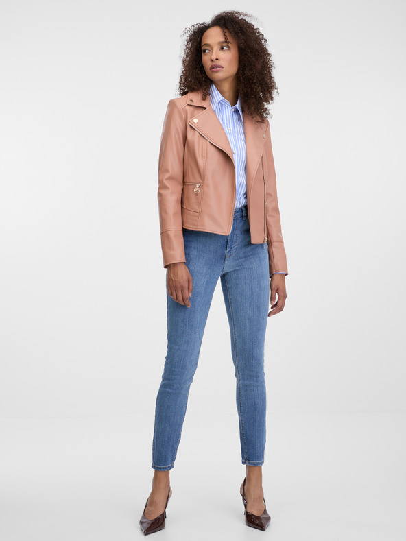 Orsay ORSAY bézs női bőrdzseki