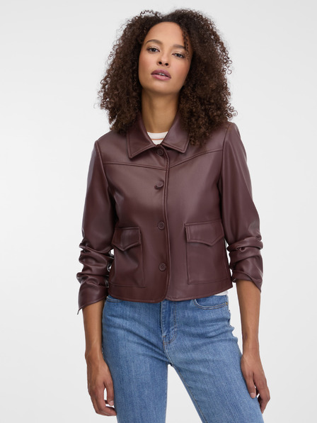 Orsay Sötétbarna női bőrdzseki ORSAY