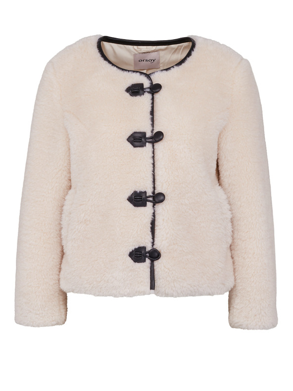 Orsay ORSAY Krémszínű női műszőrme dzseki
