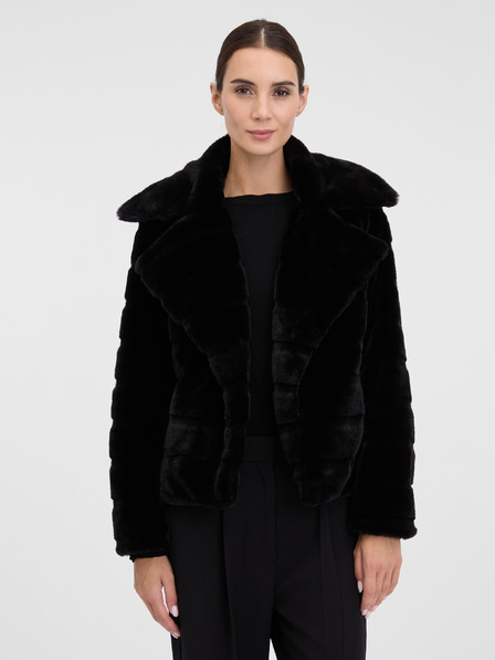 Orsay Fekete ORSAY női rövid szőrmekabát