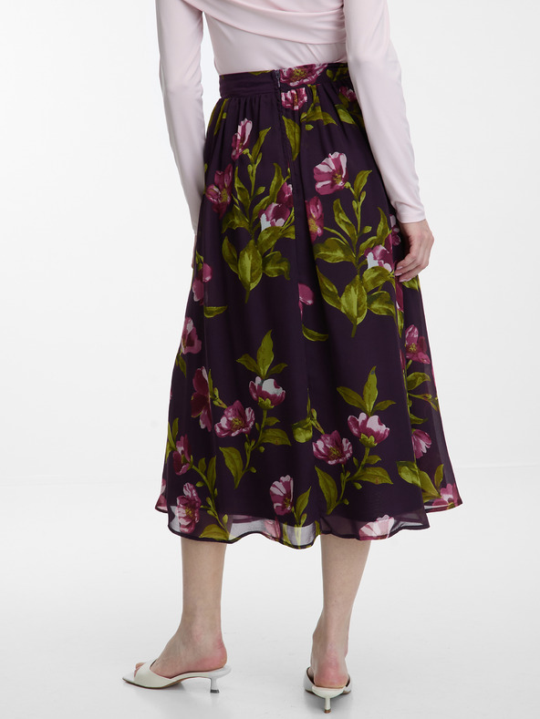 Orsay Lila ORSAY női midi szoknya virágmintával