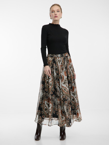 Orsay Barna ORSAY női mintás midi szoknya