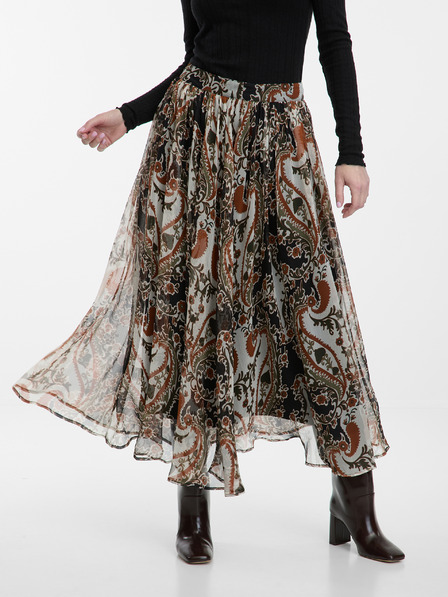 Orsay Barna ORSAY női mintás midi szoknya