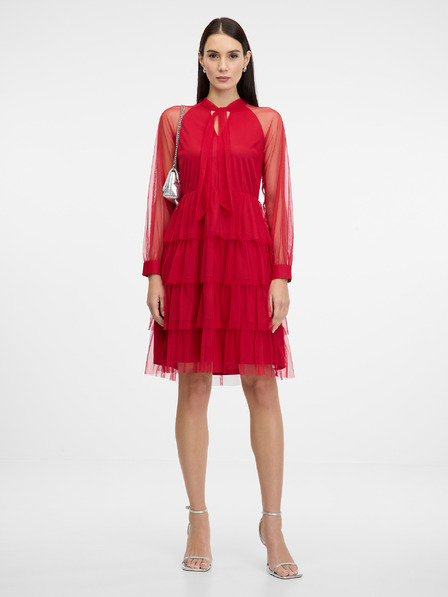 Orsay ORSAY piros női térdig érő ruha