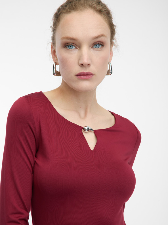 Orsay ORSAY borszínű női térdig érő ruha