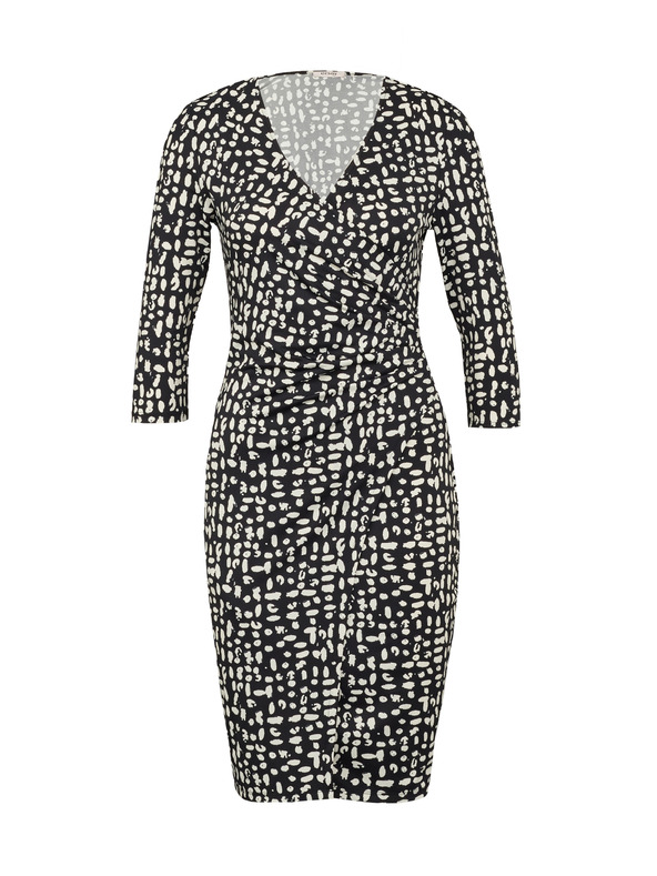 Orsay ORSAY fekete női mintás, térdig érő ruha