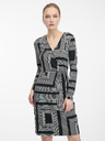 Orsay ORSAY fekete női mintás, térdig érő ruha