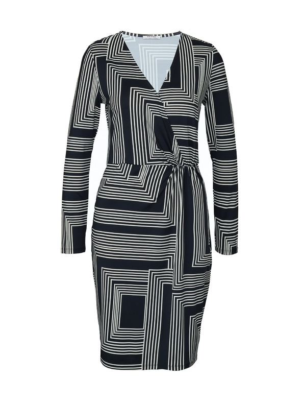 Orsay ORSAY fekete női mintás, térdig érő ruha