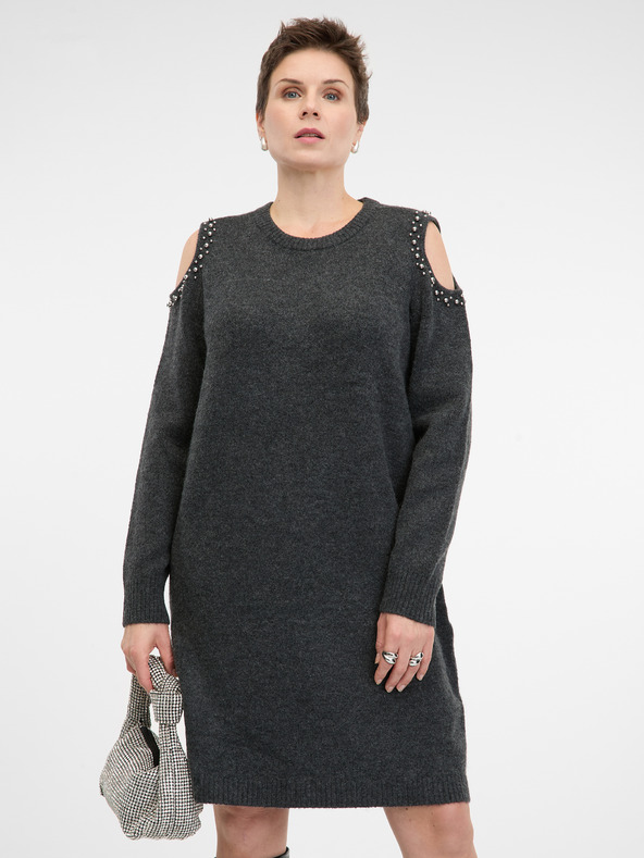 Orsay Sötétszürke ORSAY női kötött ruha