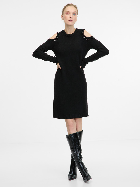 Orsay ORSAY fekete női pulóverruha