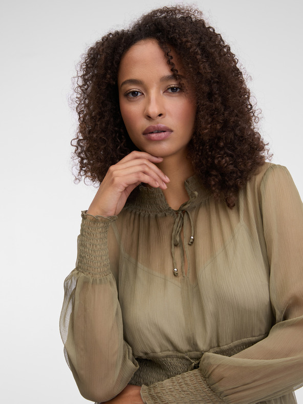 Orsay Khaki ORSAY női térdig érő ruha