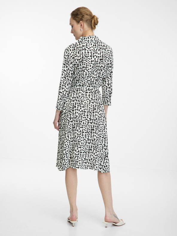 Orsay Krémszínű térdig érő női ingruha ORSAY